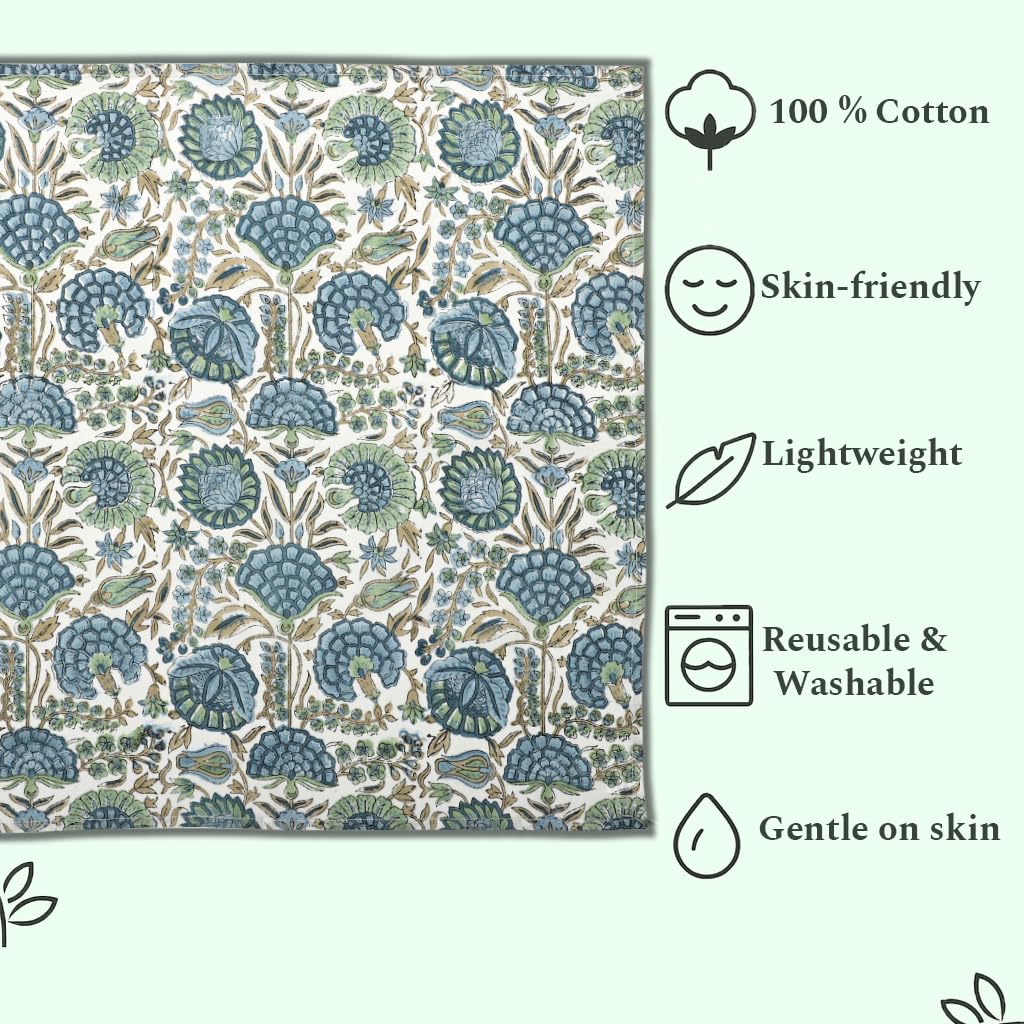 Ridhi Asparagus Green napkins care-wash instructions support long-lasting color and softness.