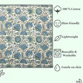 Ridhi Asparagus Green napkins care-wash instructions support long-lasting color and softness.
