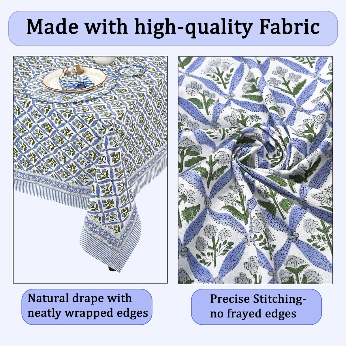 Ridhi large square tablecloth suits fall and holiday tables