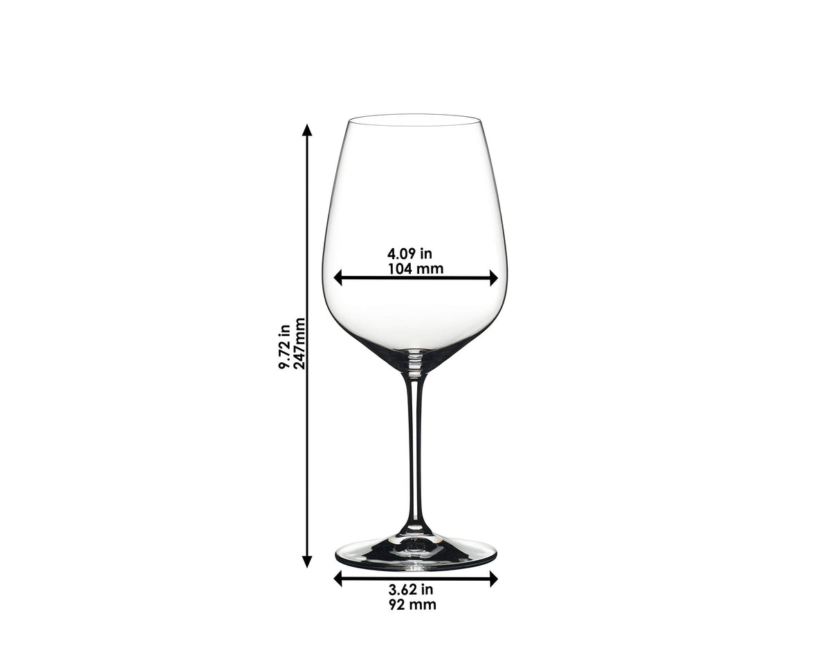 Riedel Extreme large-surface red wine glass helps aromas bloom