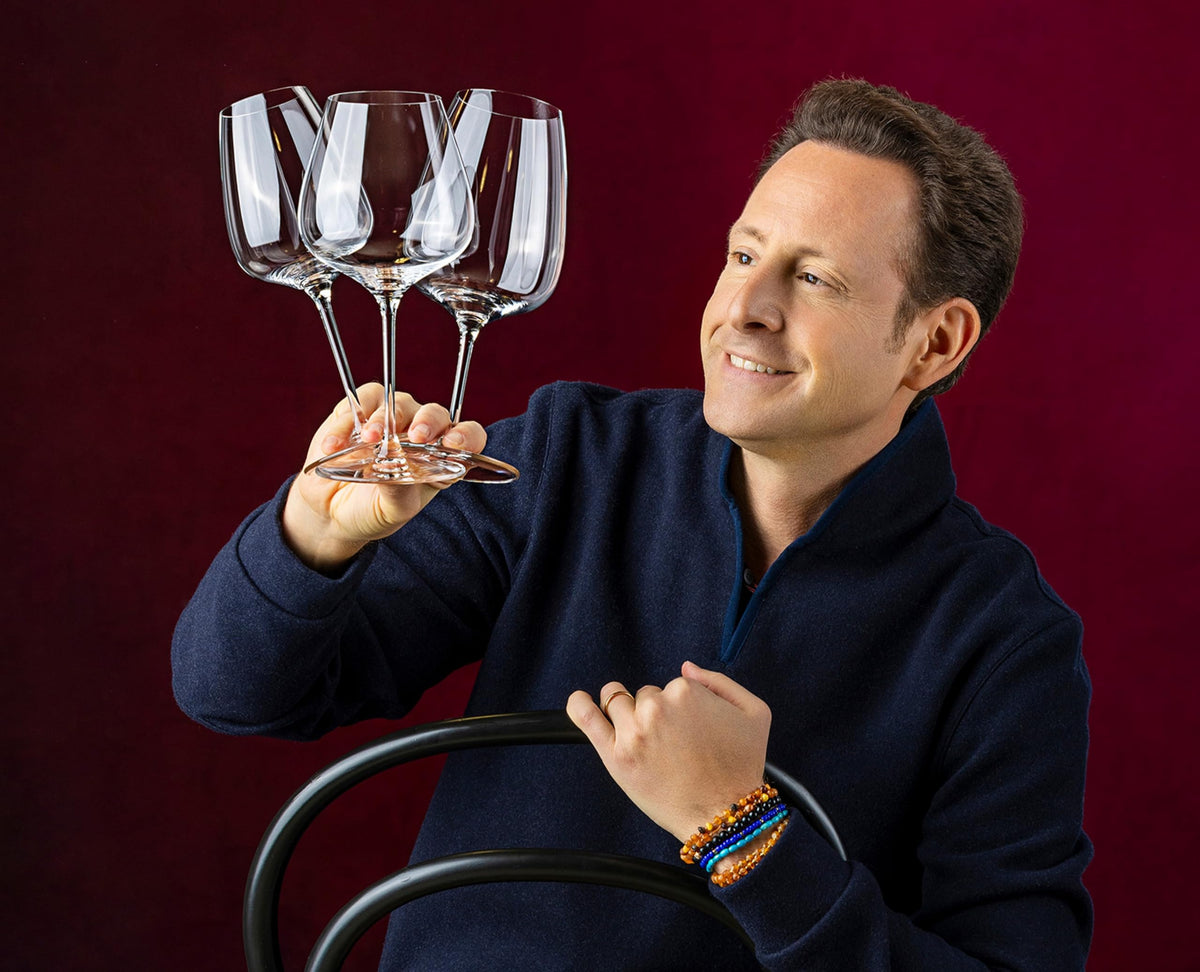 Riedel GRAPE crystal glassware showcasing dishwasher-safe, everyday elegance
