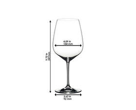 Gift box presentation with two Riedel Heart To Heart glasses for a heartfelt wine gift