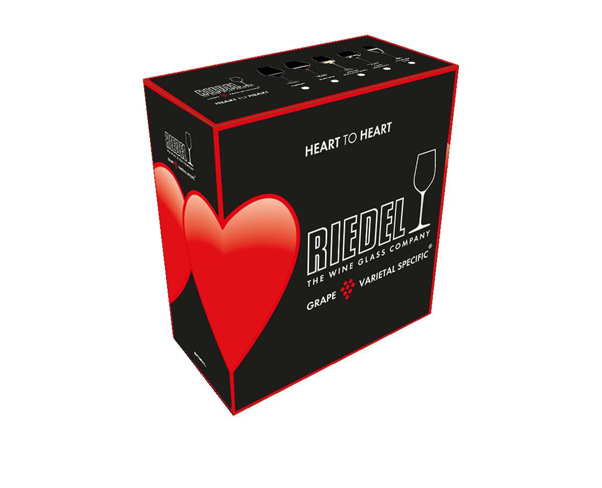 Riedel Heart To Heart two-glass set showcases red wine structure