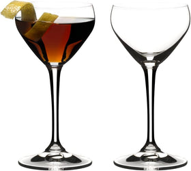 Riedel Nick & Nora 4oz glass pour for effortless mid-palate delivery