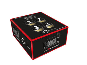 Riedel O crystal glass showcasing wine hues with clarity