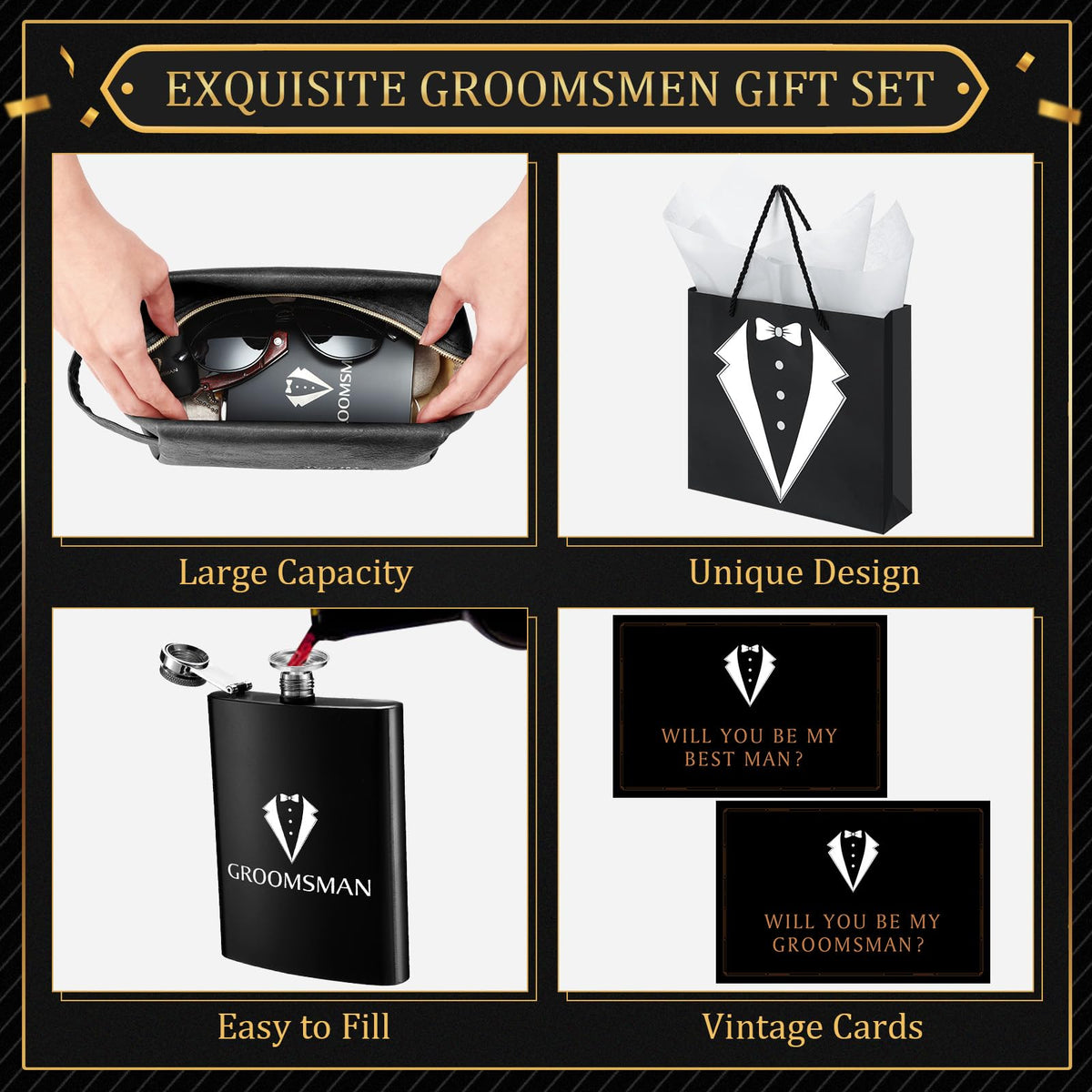 Rigibright groomsmen sunglasses for outdoor ceremony and style