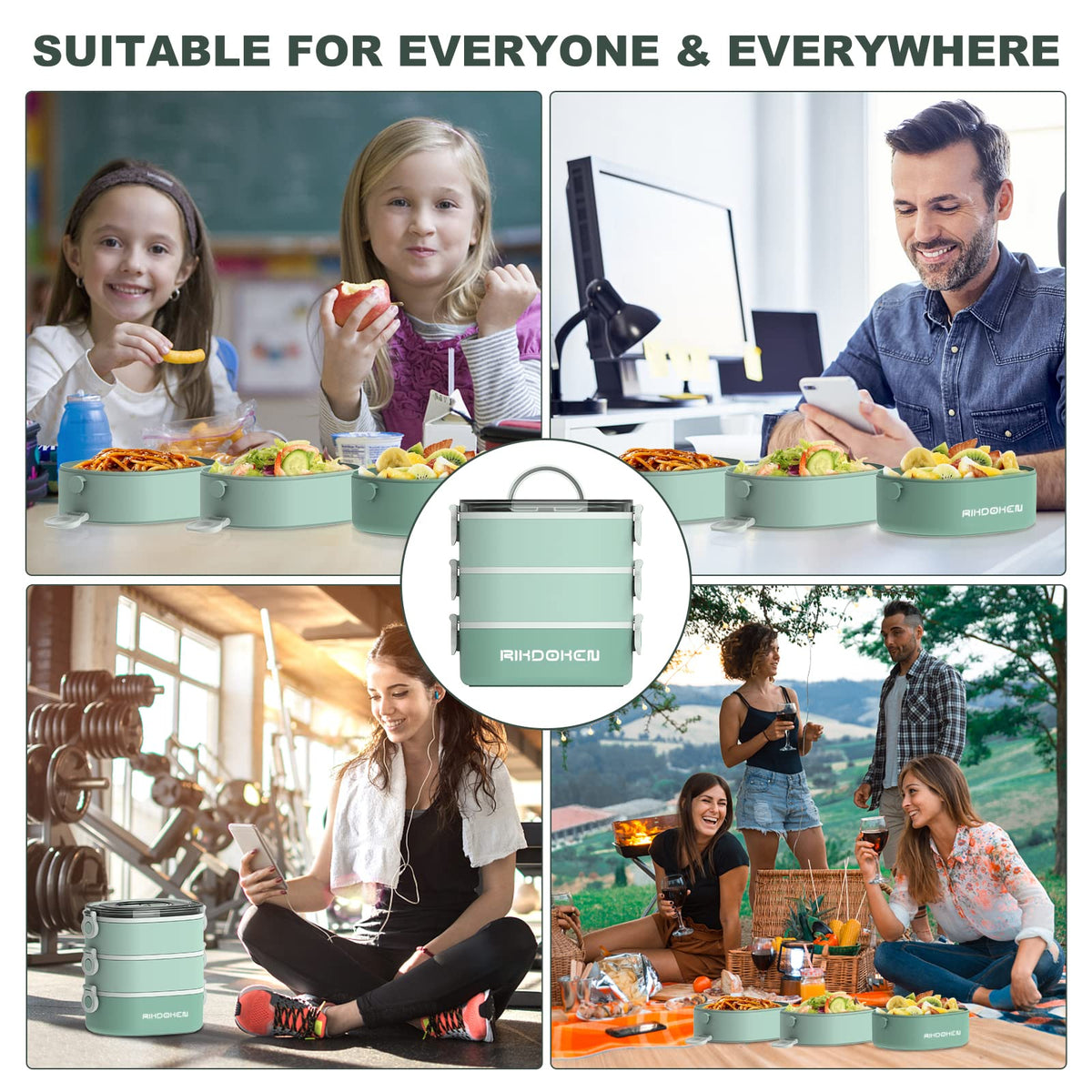 RIKDOKEN lunch box appeals to kids with a lightweight, kid-friendly design.