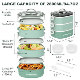 RIKDOKEN lunch box shows sauce boxes included for flavor separation.