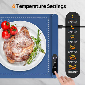 Rintea warming mat offers full-surface heating for consistent buffet service.