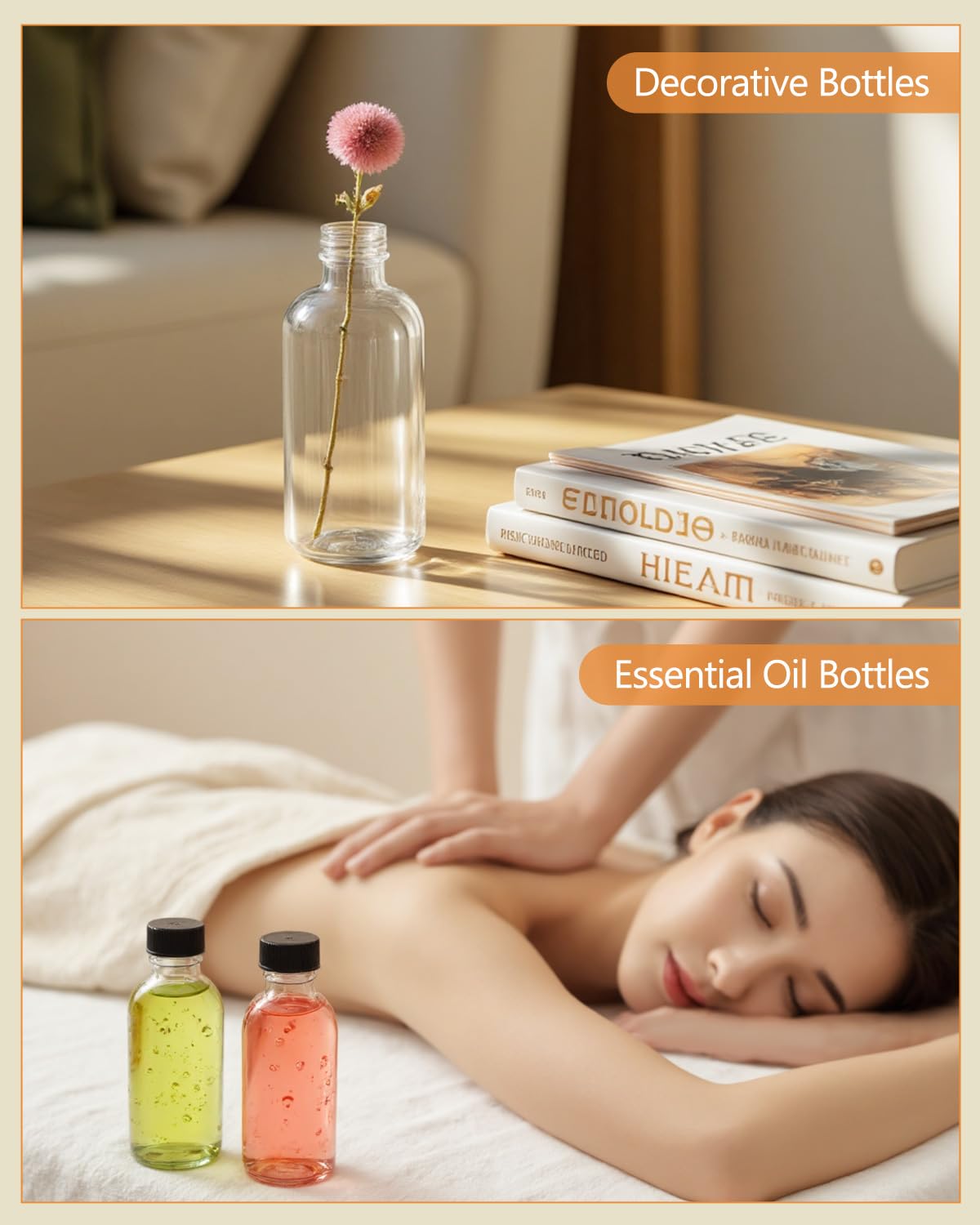 Rionisor 6-pack of clear bottles ready for everyday use.