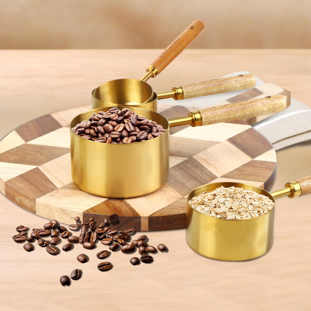 Riqwm Iro easy-clean stainless steel measuring set resists rust