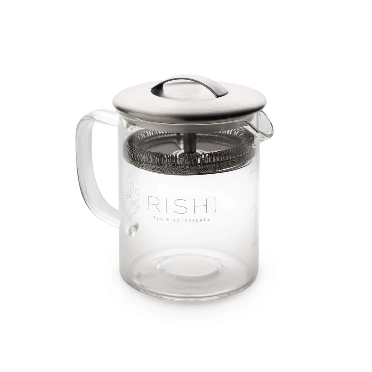 Rishi Tea Simple Brew teapot, 12oz glass display, perfect for watching loose-leaf infusion.