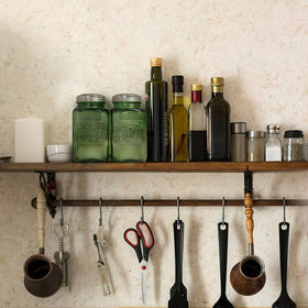 Ritadeshop green glass shaker caps add retro charm while keeping seasoning within reach
