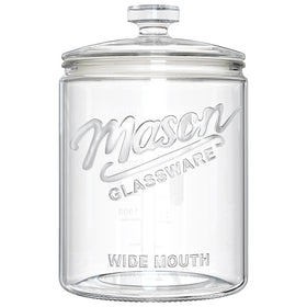 Ritayedet 1-gallon glass jar close-up with airtight lid for freshness