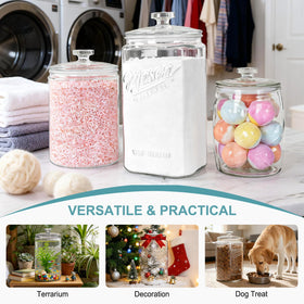 Ritayedet durable glass construction withstands daily pantry use.