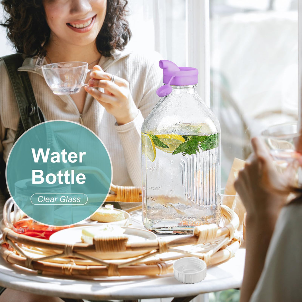 Ritayedet leak-proof cap with silicone gasket keeps beverages fresh and sealed.