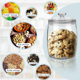 Ritayedet wide-mouth cookie jar provides easy filling and quick access