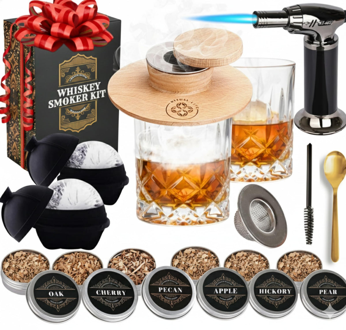 Ritual Life whiskey smoker top with reversible design for glass fit and durable use.