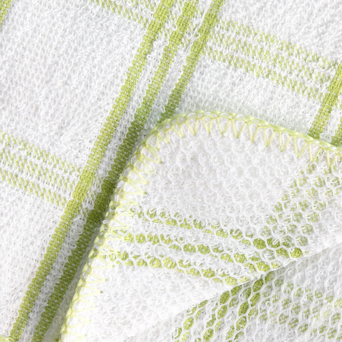Ritz cotton front with poly scour back for versatile cleaning tasks.