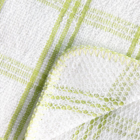 Ritz cotton front with poly scour back for versatile cleaning tasks.