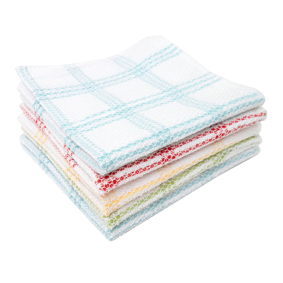 Ritz cotton scouring dish cloth absorbent side cleans and dries surfaces with ease.