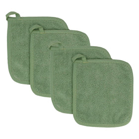 RITZ Royale Terry Potholder set in Juniper provides heat protection.