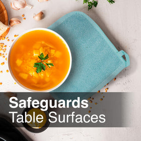 RITZ Royale Terry Potholder includes a convenient hanging loop for easy storage