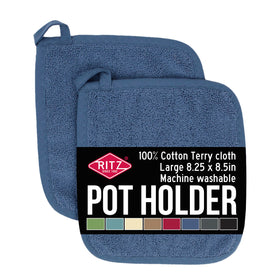 RITZ Terry Potholder heat protection with ergonomic grip for safe oven handling.