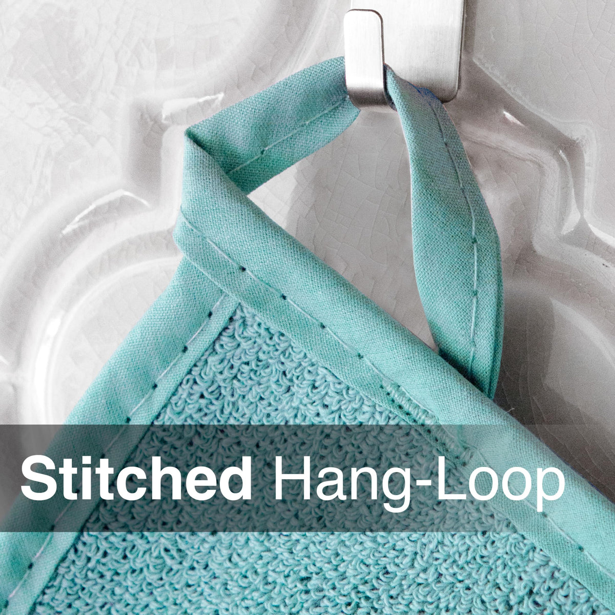 RITZ Royale Terry Potholder is machine washable for quick and easy cleaning