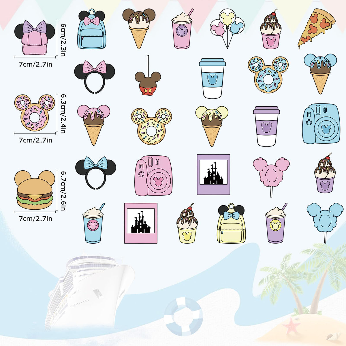 RiVolTa mouse cruise magnet donut pattern for playful stateroom personalization.
