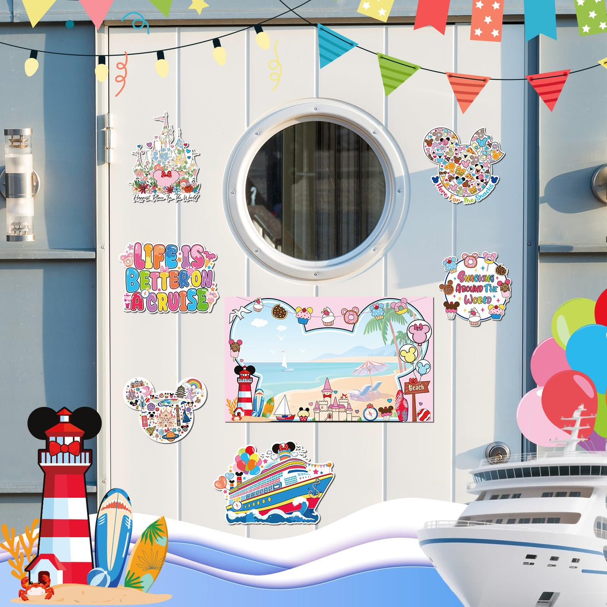 RiVolTa happiest place on earth magnet helps locate cabins at a glance