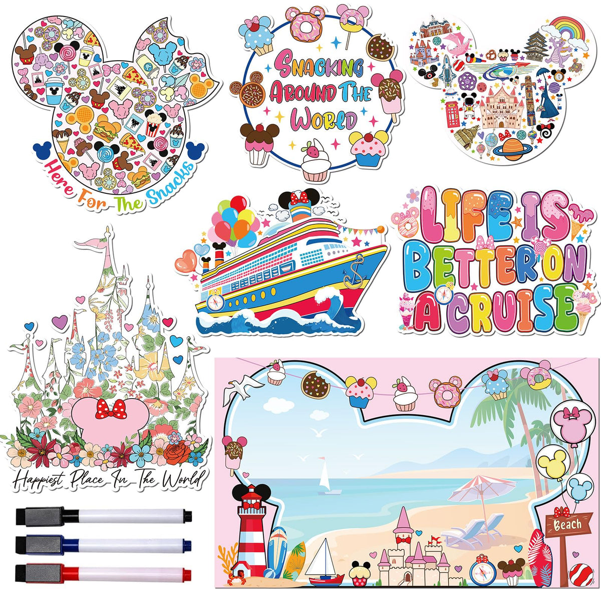 RiVolTa mouse cruise magnet with ice cream design for easy cabin spotting