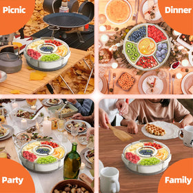 riyeloi clear-view tray shows contents for quick selections