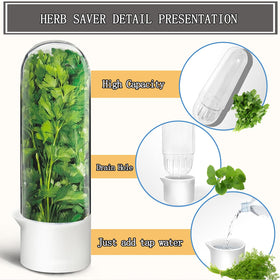 Rkssws fresh herb storage built with durable ABS, PS, and TPR.