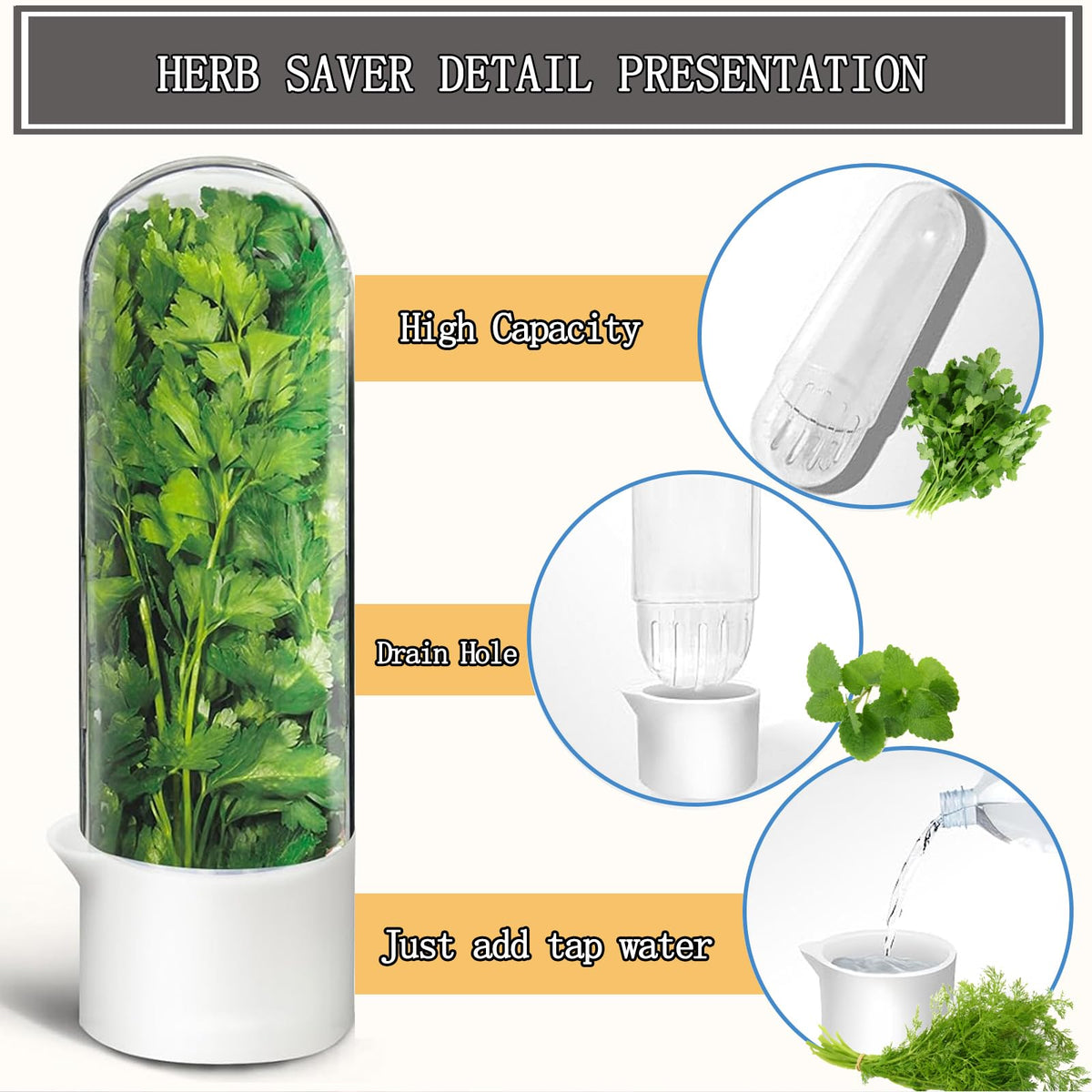Rkssws Herb Saver dishwasher safe for easy cleaning