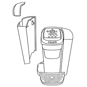 RLPARZOICE installation attach new reservoir to Keurig, simple replacement process.