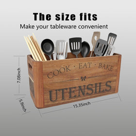 RMCOKGX wall-mount utensil holder with mounting hooks for space-saving storage