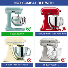 Roabertic beater with silicone edges for easy cleanup.