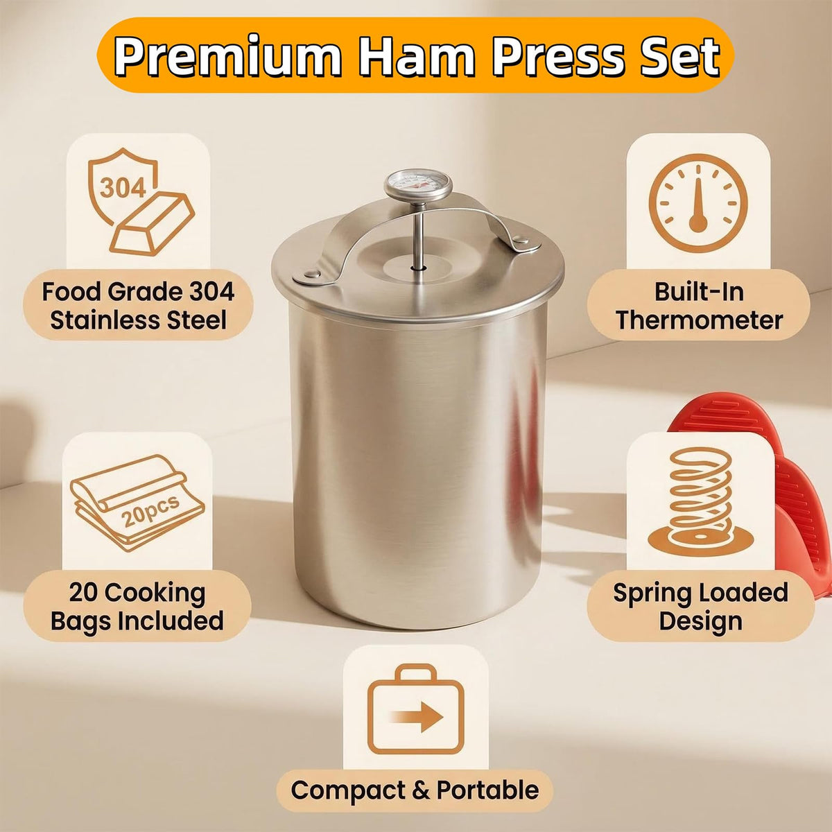 RoadAlchemist deli meat press bags included offer convenient prep and cleanup.