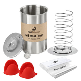RoadAlchemist deli meat press with thermometer showcases precise temperature control for consistent results.