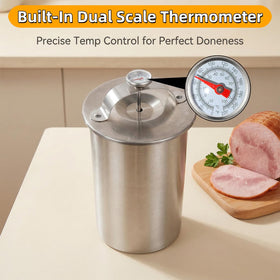 RoadAlchemist dishwasher-safe ham press enables easy cleanup after crafting meats.