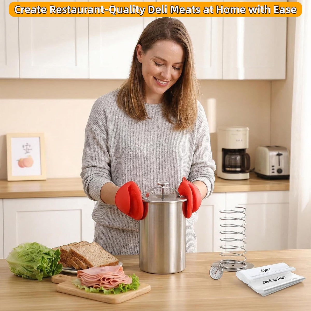 RoadAlchemist stainless steel ham press highlights durable, rust-resistant construction for long-lasting kitchen use.