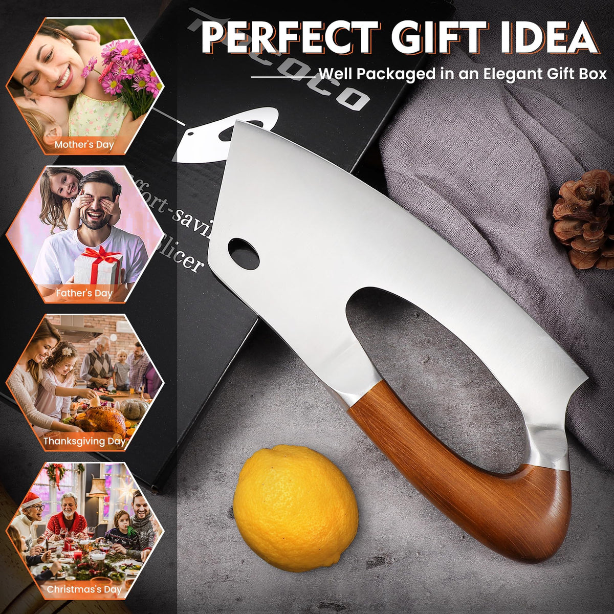 ROCOCO meat cleaver gift packaging suitable for gifting occasions.