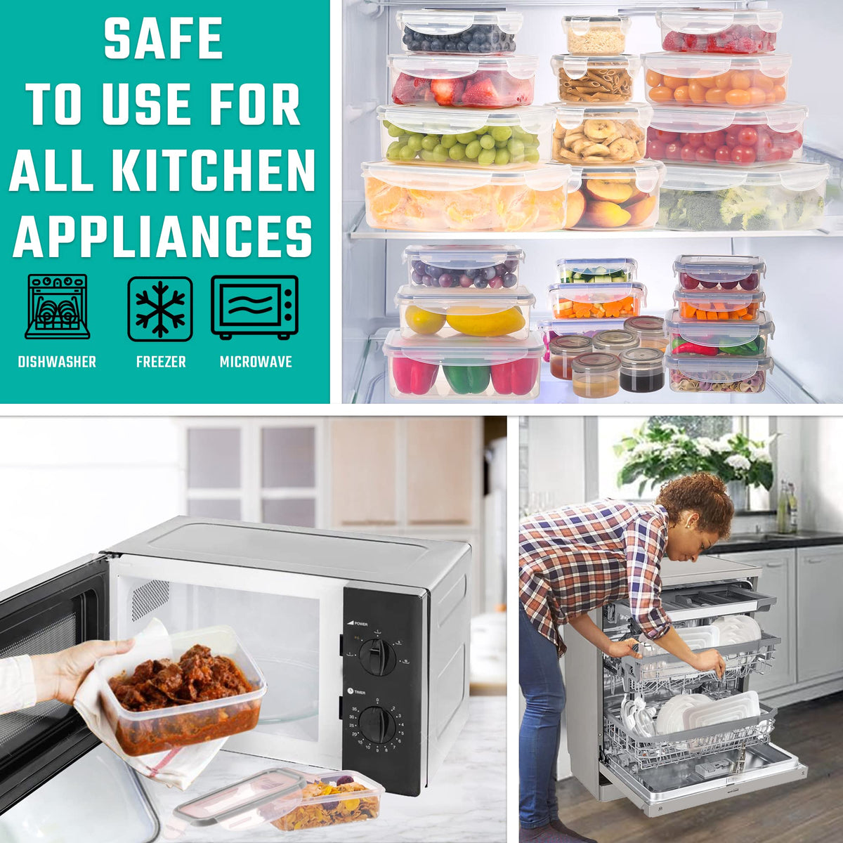 RockBerry four-sided snap-lock lid illustrating leak-proof seal