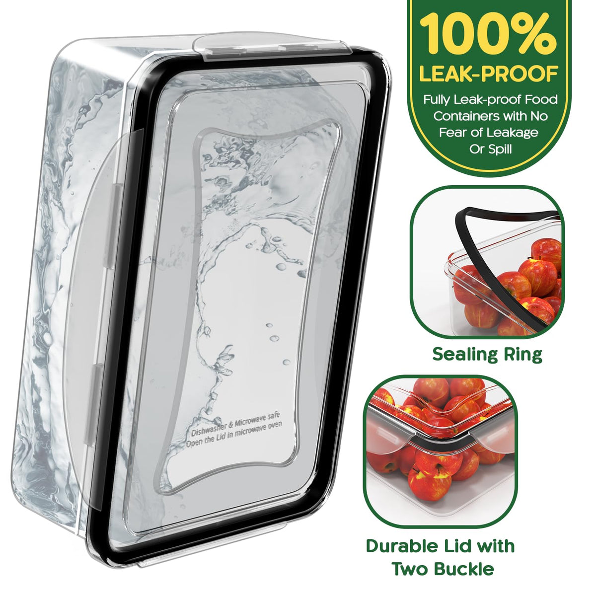 RockBerry 1oz sauce container closeup ideal for condiments on the go.
