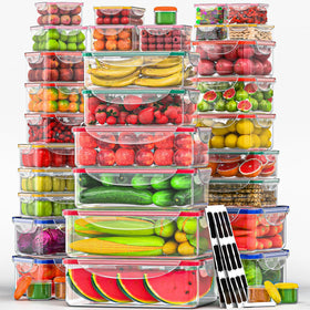 RockBerry 70-pcs storage set assortment for organized pantry storage