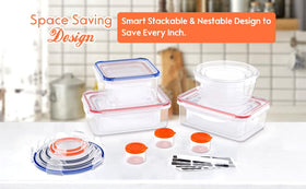 RockBerry microwave-safe containers shown without lids for reheating