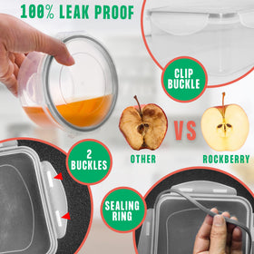 RockBerry containers safe for microwave without lids for reheating