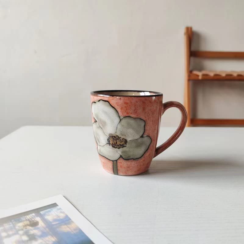 RockGoldBug cappuccino mug handle close-up, comfortable grip for everyday use.