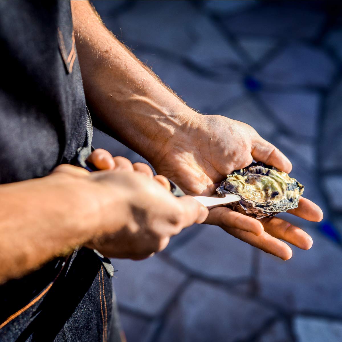 Rockland Guard gift-ready oyster knife set for seafood lovers.
